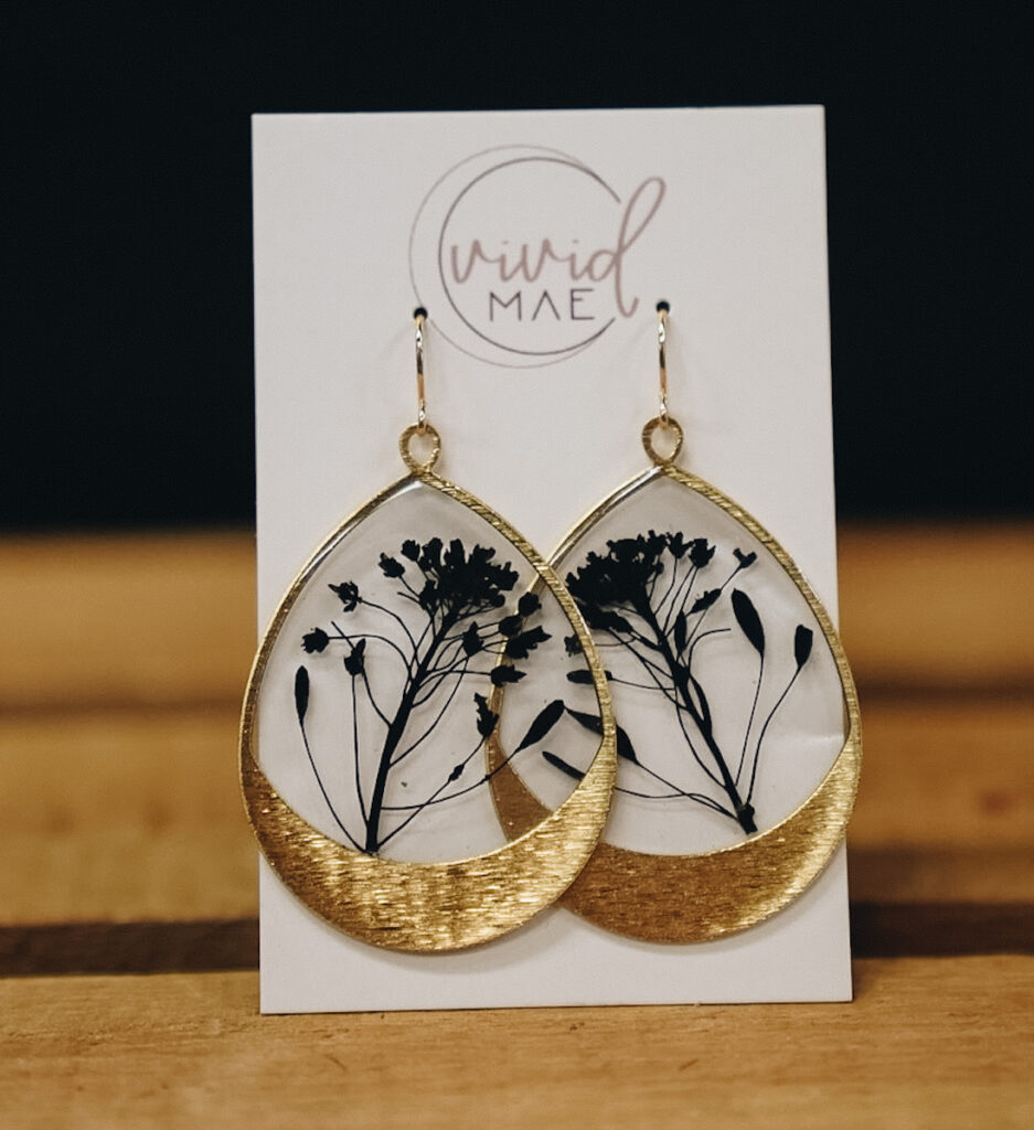Resin Earrings, Mae Lee